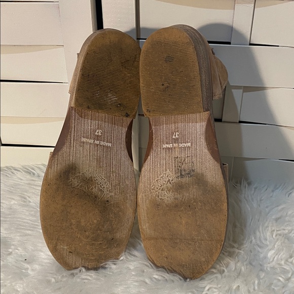 Free People Mont Blanc D’Orsay Sandals Genuine Leather Wrap Around Womens 7 - Picture 6 of 7